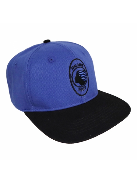 Capellino bicilore con logo ricamato Atalanta B.C.